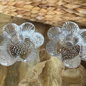 Hadeland Norway Flower Candleholders